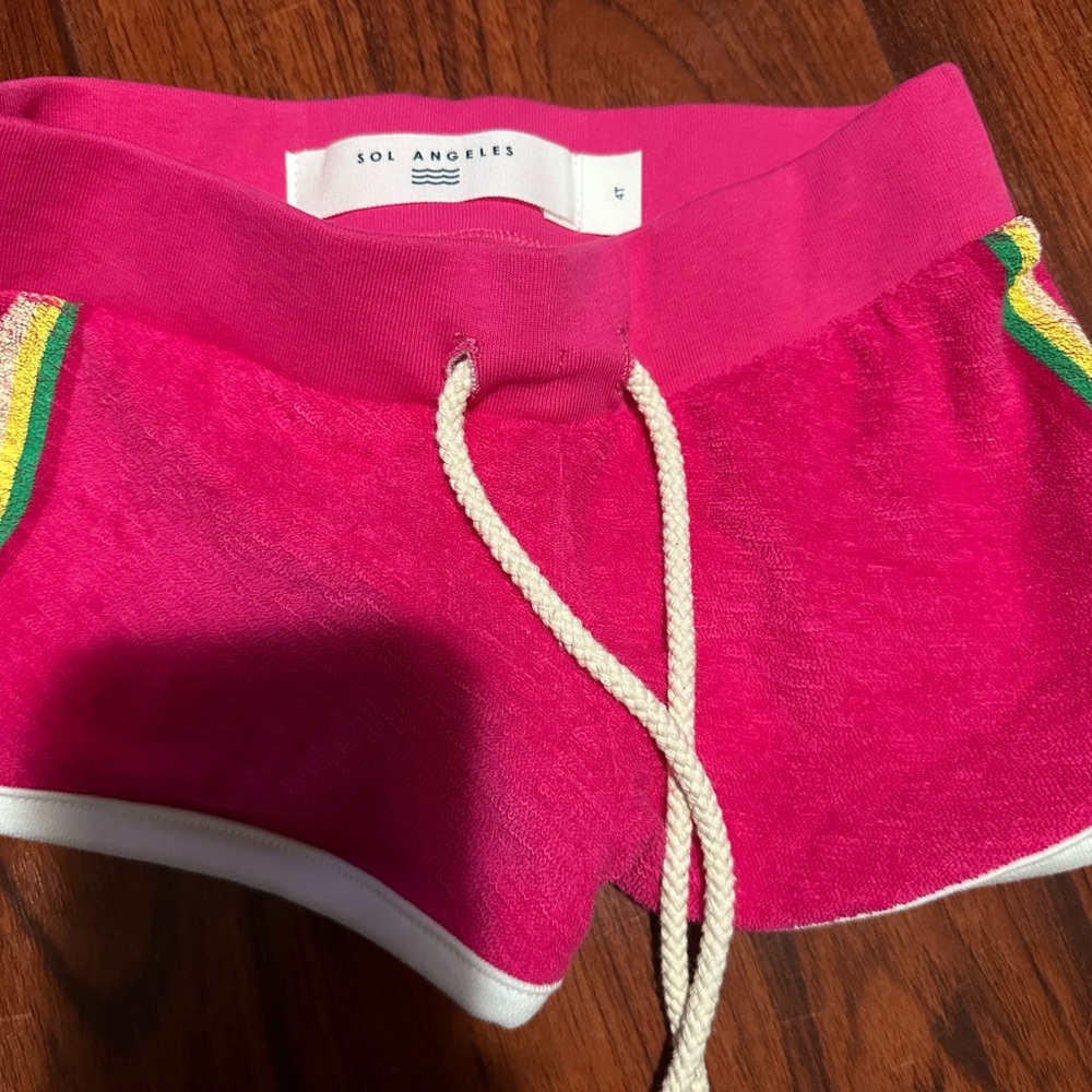 Sol Angeles Pink Athletic Shorts Vibrant Performance Wear